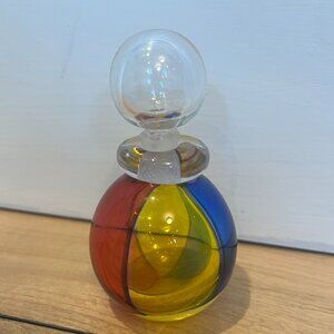Vintage Murano Handcrafted Venetian Art Glass Perfume Bottle